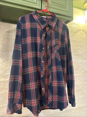 Ivy City Co Navy Plaid Men's Button-Up Shirt